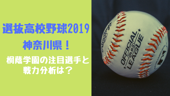 選抜高校野球2019神奈川県！桐蔭学園の注目選手と戦力分析は？
